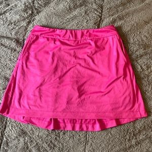 Hot Pink EP Golf Skirt w pleated back